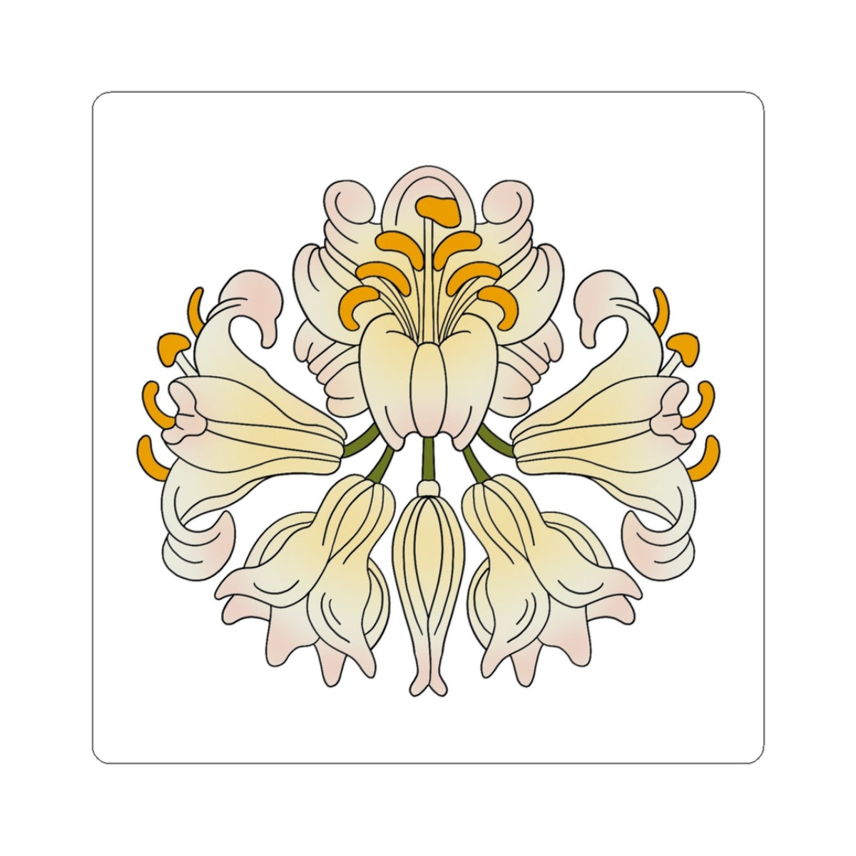 Elegant Lillies Sticker