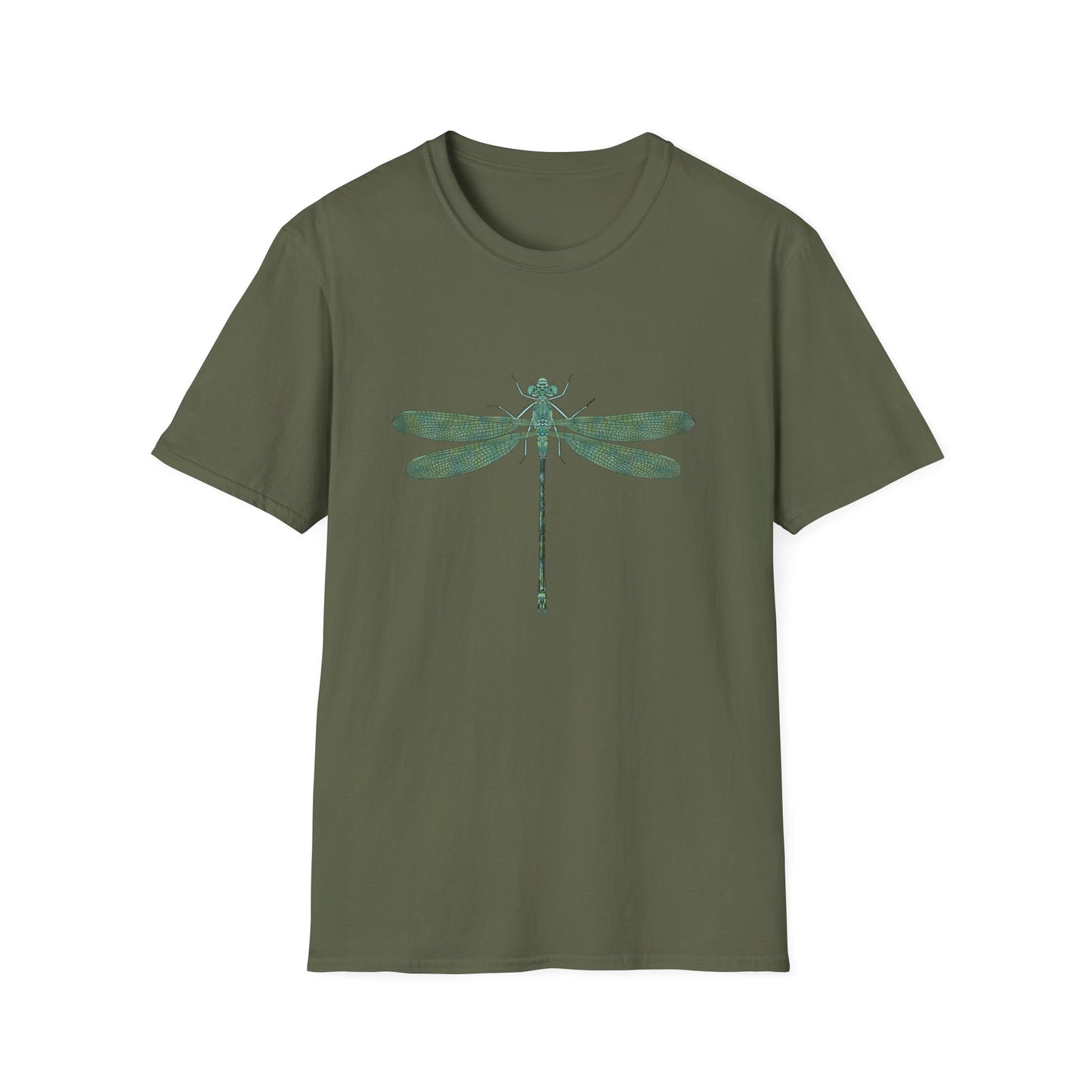 Green Dragonfly Graphic T-Shirt — Minimal Nature Tee