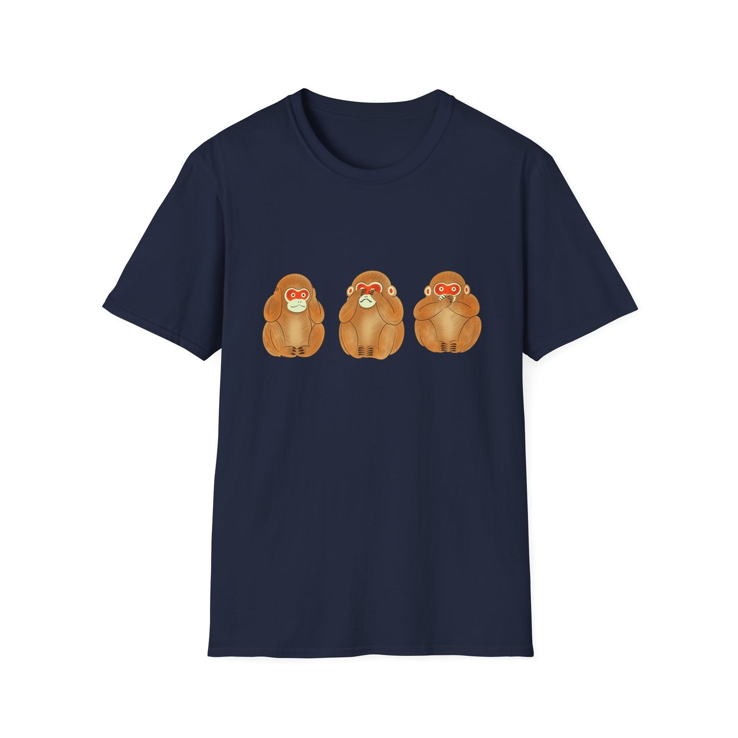 Three Wise Monkeys Fushimi clay doll Tshirt | Three Wise MonkeysGraphic Tee