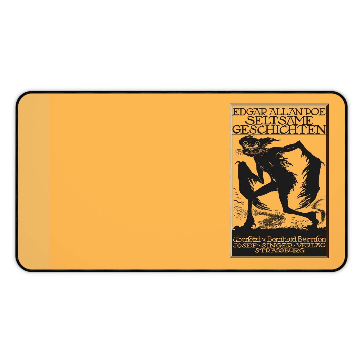 Edgar Allan Poe Vintage Book Cover Desk Mat