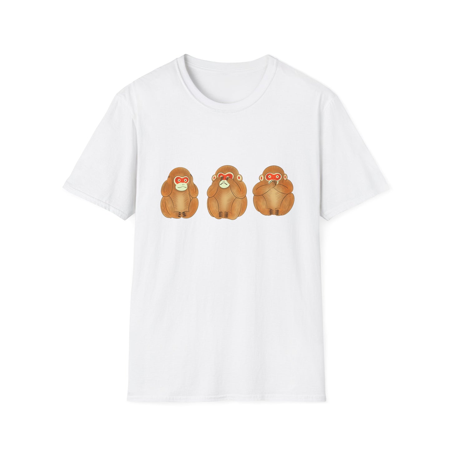 Three Wise Monkeys Fushimi clay doll Tshirt | Three Wise MonkeysGraphic Tee