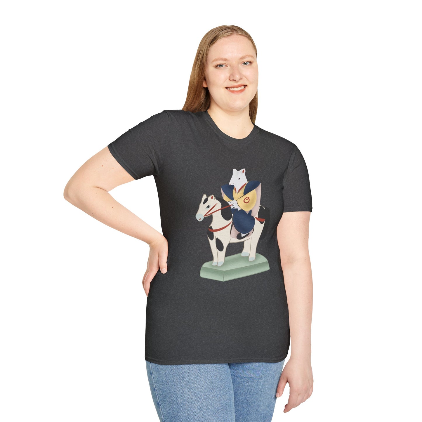 Miharu-goma Horse TShirt — Traditional Japanese Toy Horse Graphic Tee