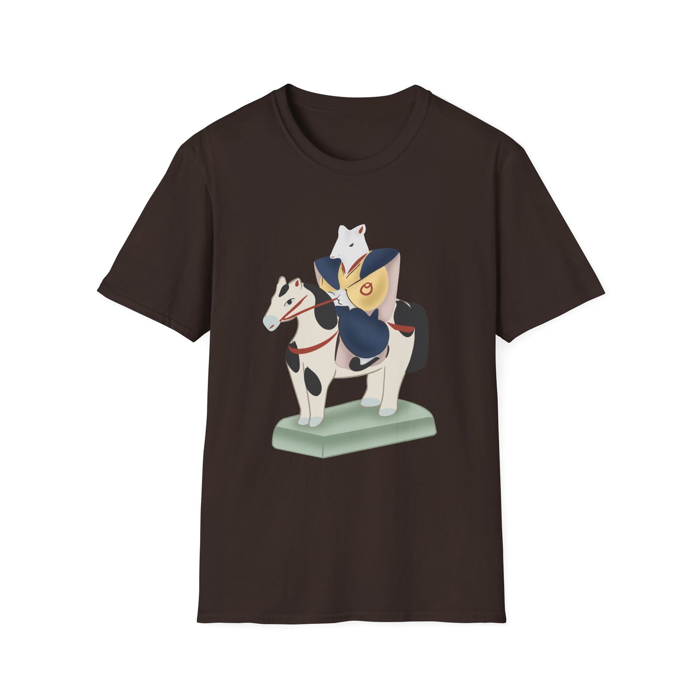Miharu-goma Horse TShirt — Traditional Japanese Toy Horse Graphic Tee