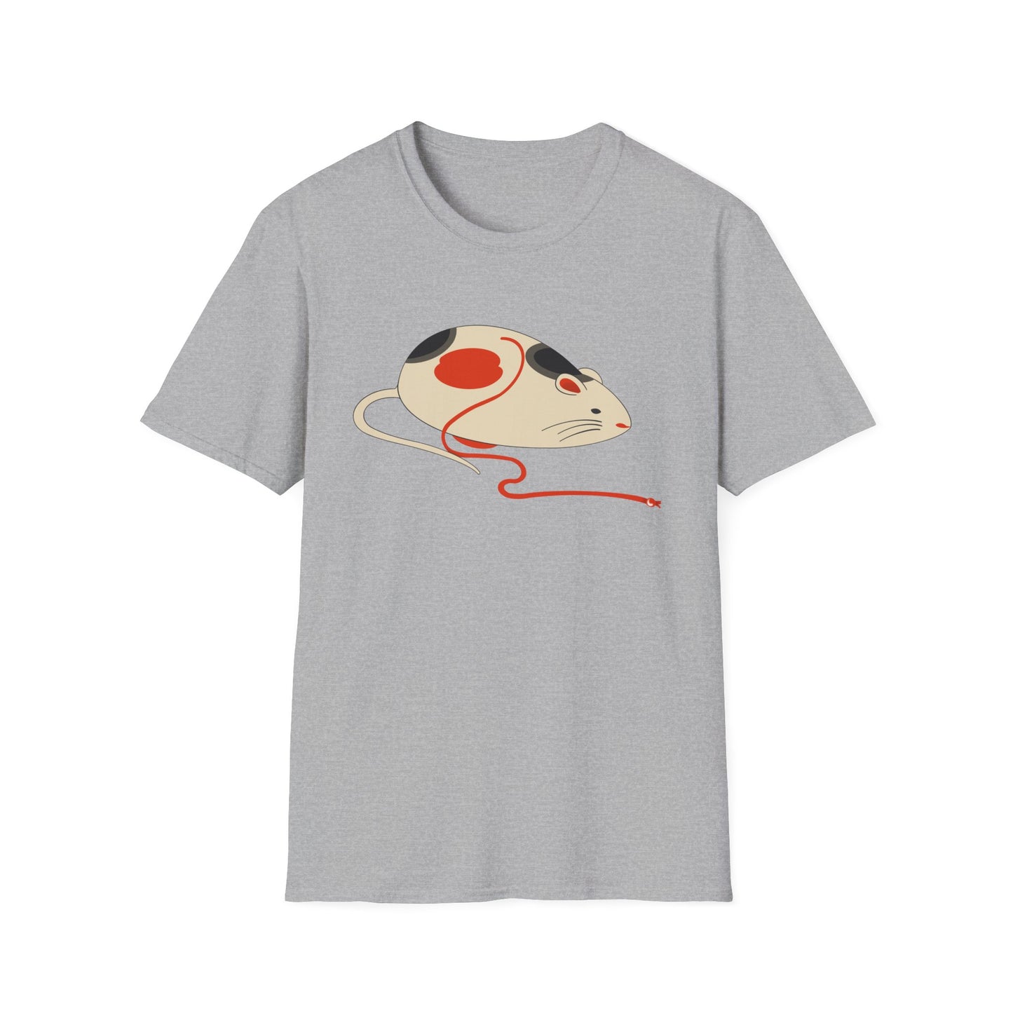 Japanese "Nezumi" Mouse T-Shirt — Cute Calico Mouse Graphic Tee