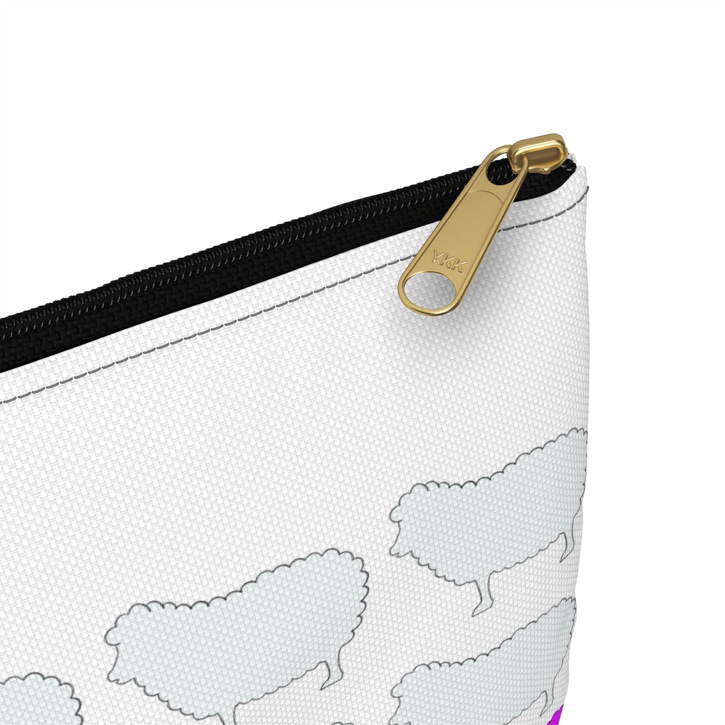 Rainbow Sheep Accessory Pouch, Fun Makeup Bag, Colorful Cosmetic Organizer, Gift for Animal Lovers, Cute Small Purse