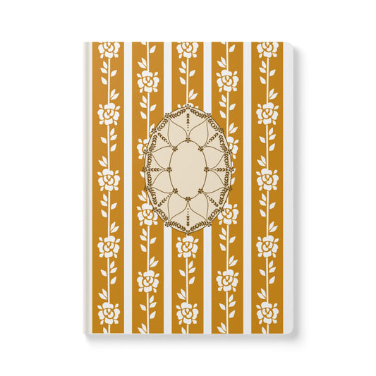 Vintage Book Cover w/Roses Softcover Journal