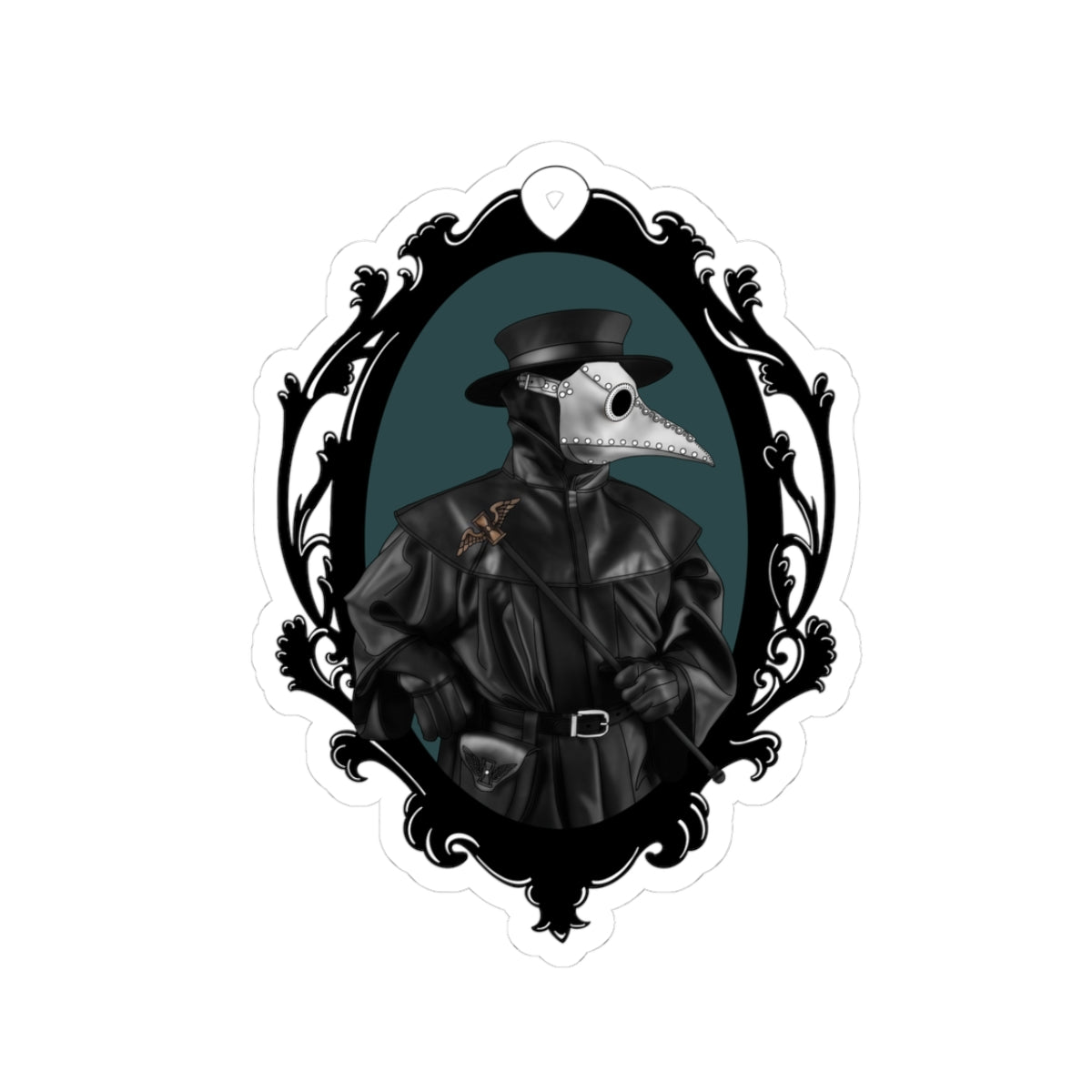 Gothic Plague Doctor Sticker