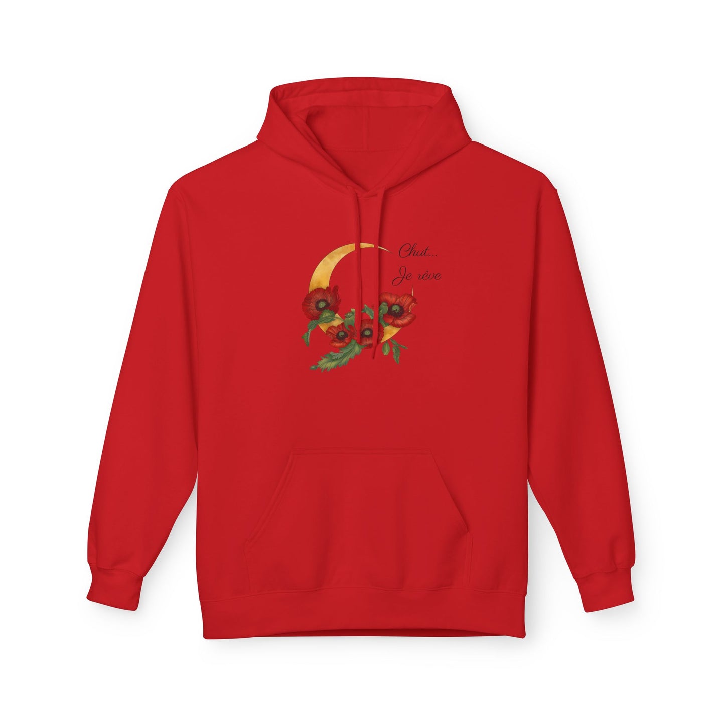 "Chut... Je rêve" Minimal French Script Hoodie Pullover
