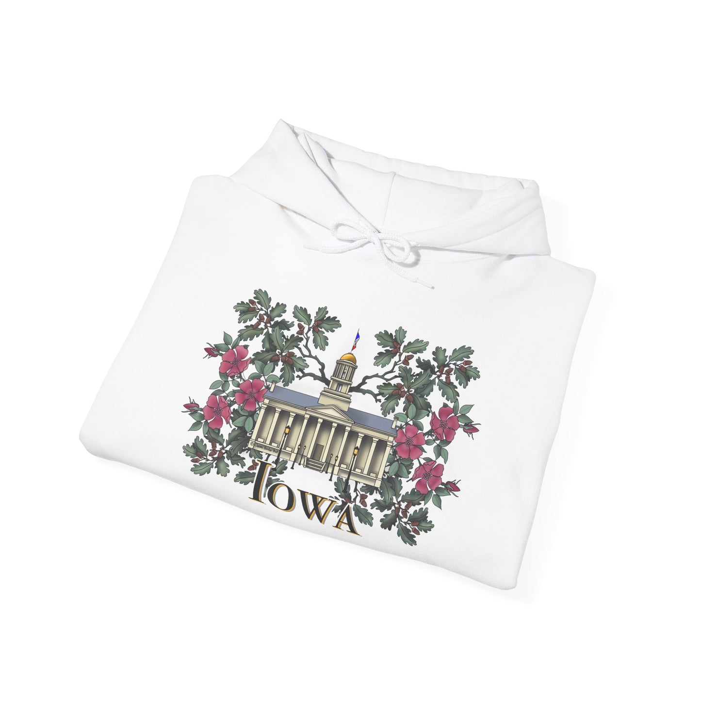 Iowa City Capitol Design Unisex Heavy Blend Hoodie