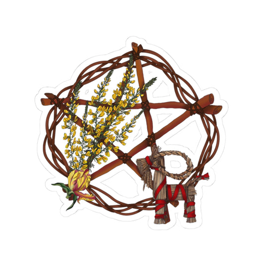 Yule Pentagram sticker