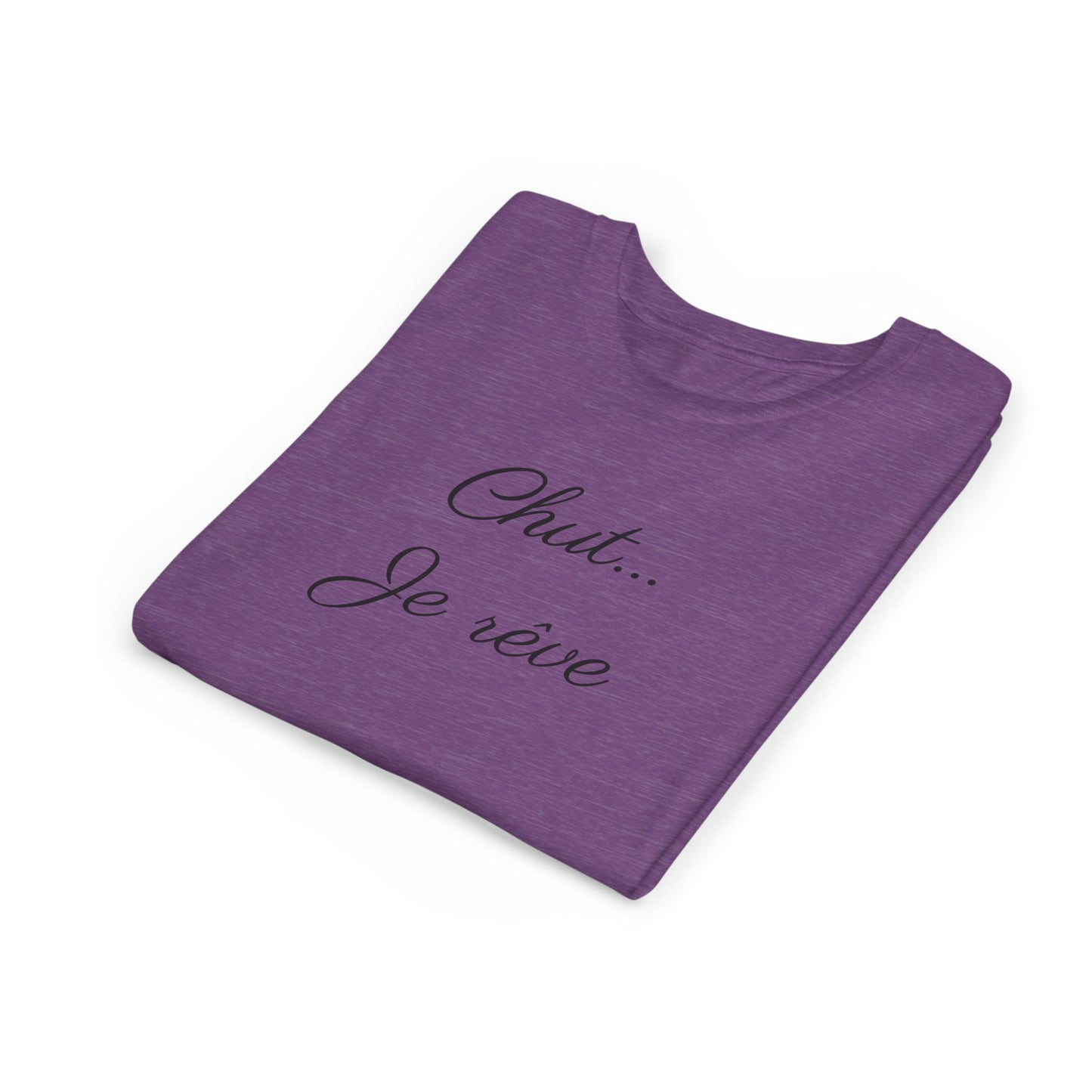 Youth Tee — "Chut... Je rêve" French Script Kids Shirt