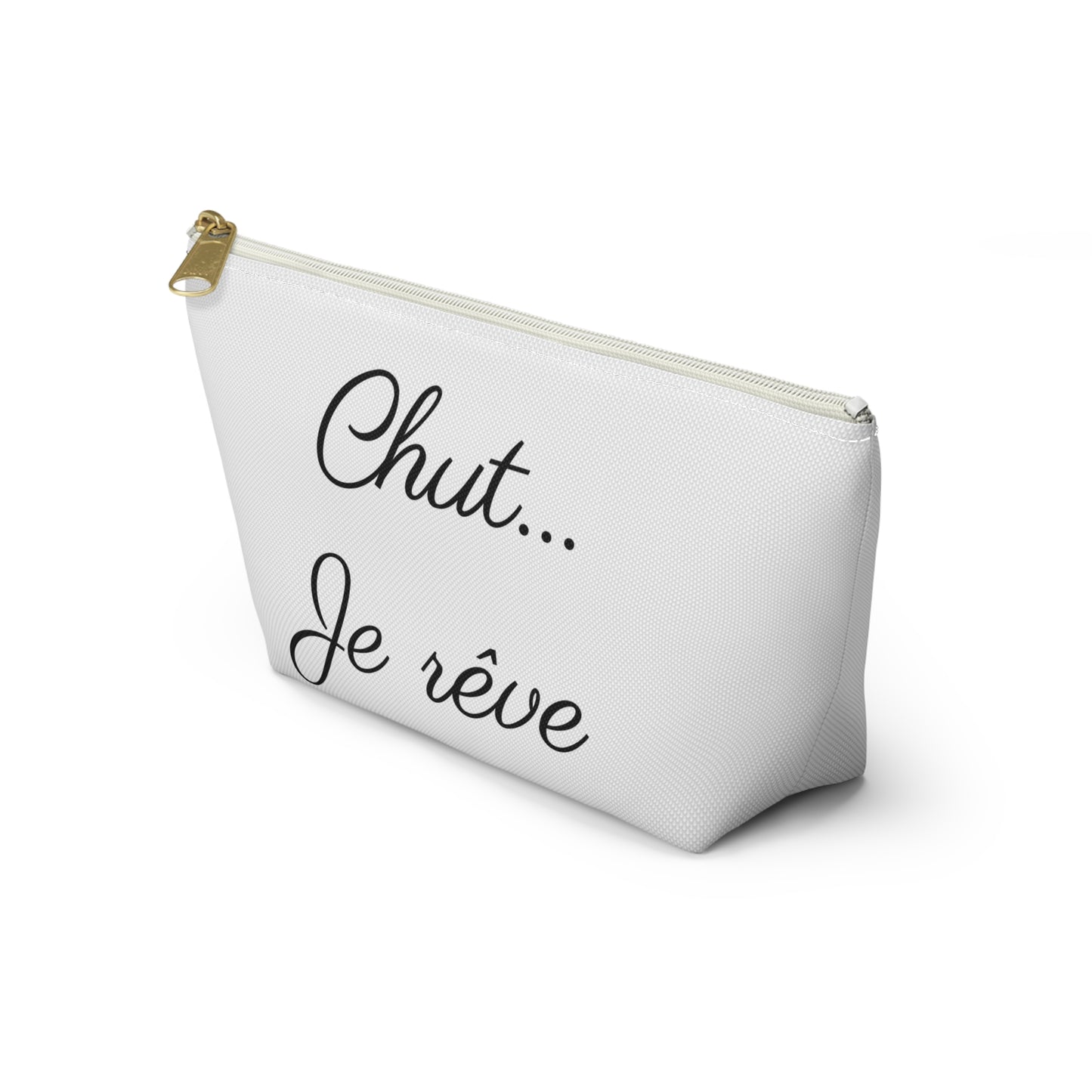Chic Quote Accessory Pouch"Chut je rêve" (Sshhh I am dreaming)