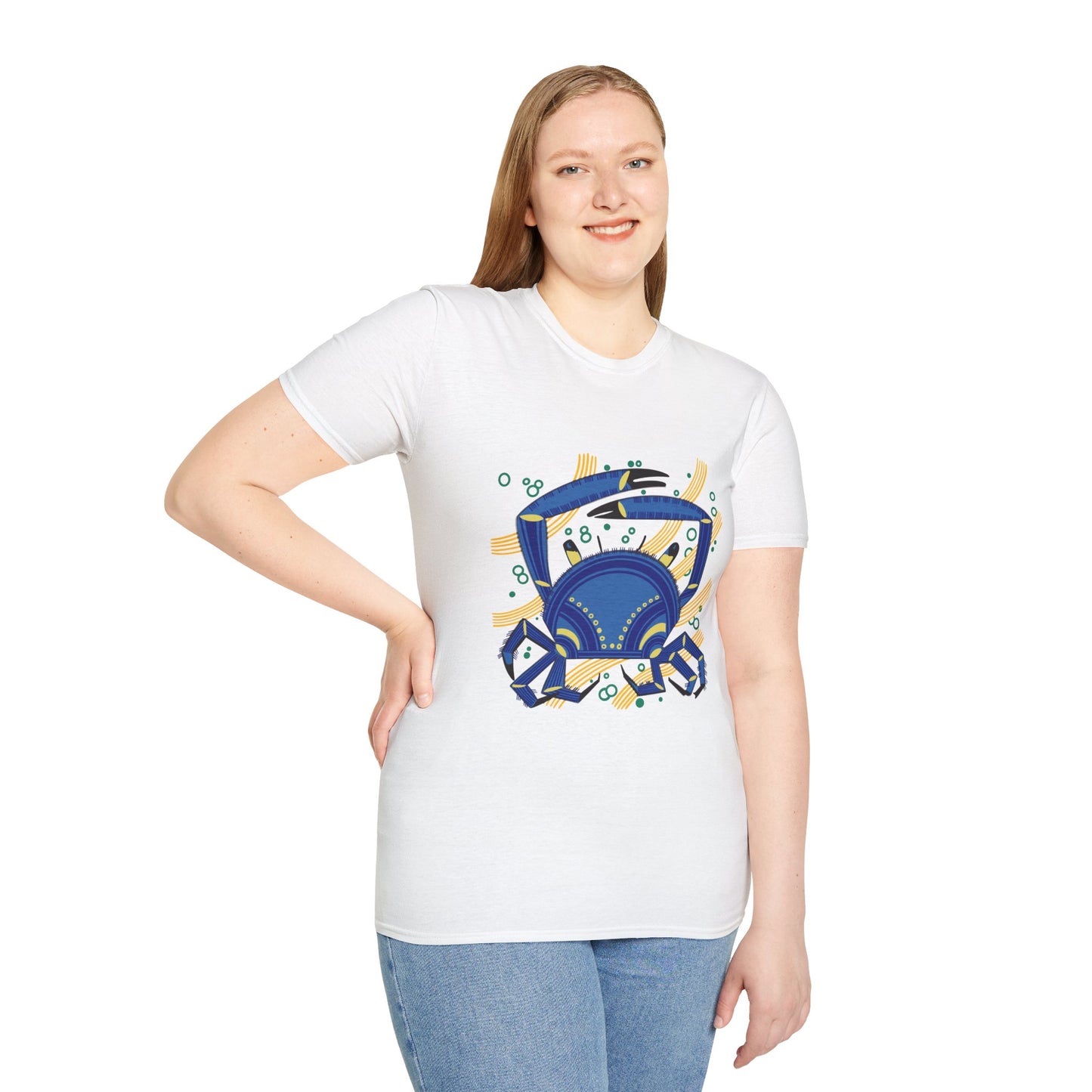 "Le Crabe" illustration by Mathurin Méheut TShirt — Coastal Sea Graphic Tees