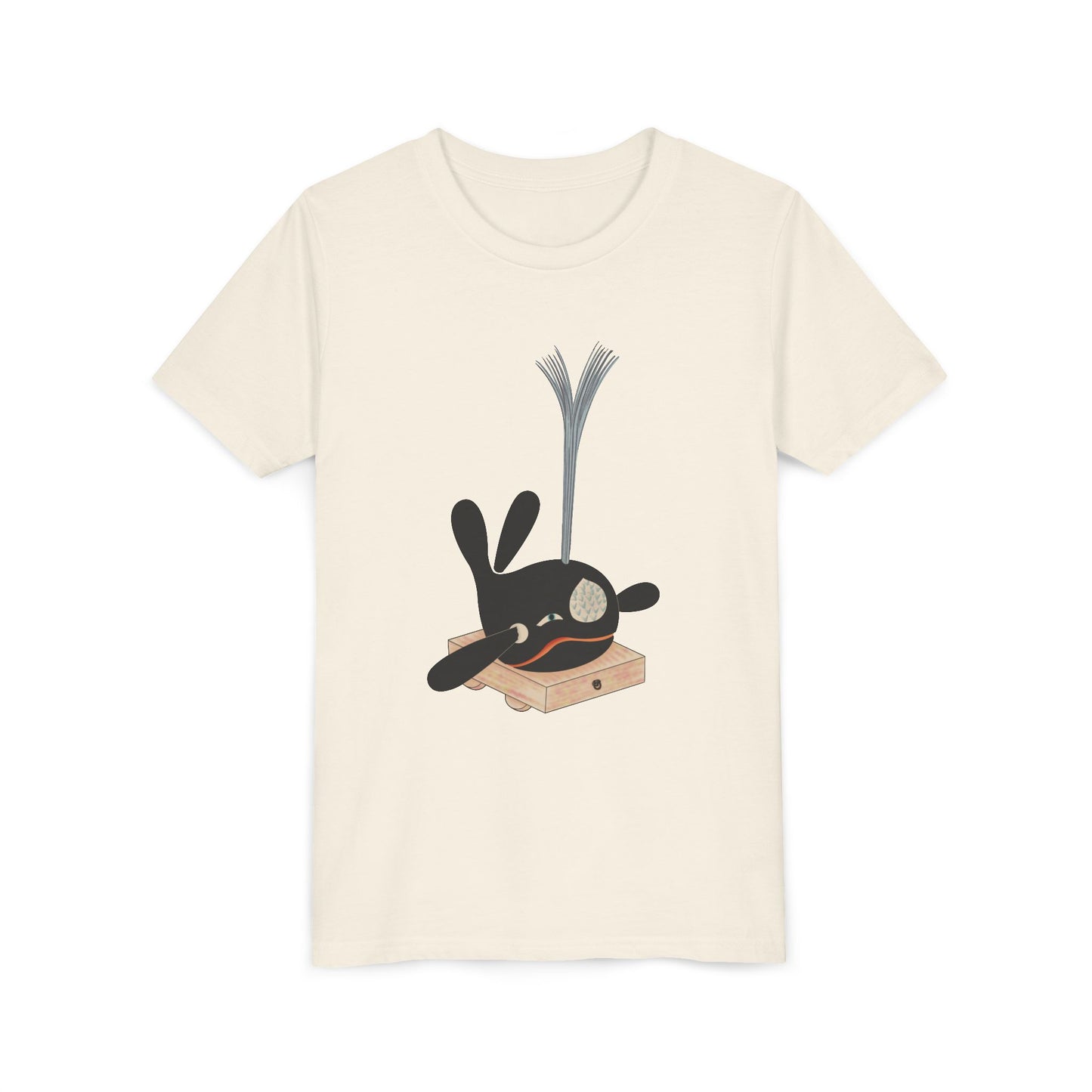 Vintage Japanese Toy Whale Youth T-Shirt — "Kujira no Shoufuki" Whale on Crate Youth Tee