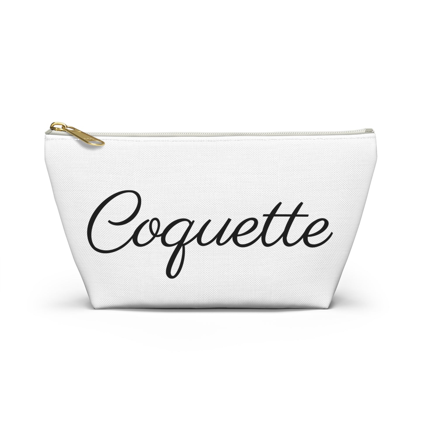 Chic Accessory Pouch - Stylish T-bottom Cosmetic Bag, Makeup Organizer, Gift for Women, Travel Essential, Coquette Design