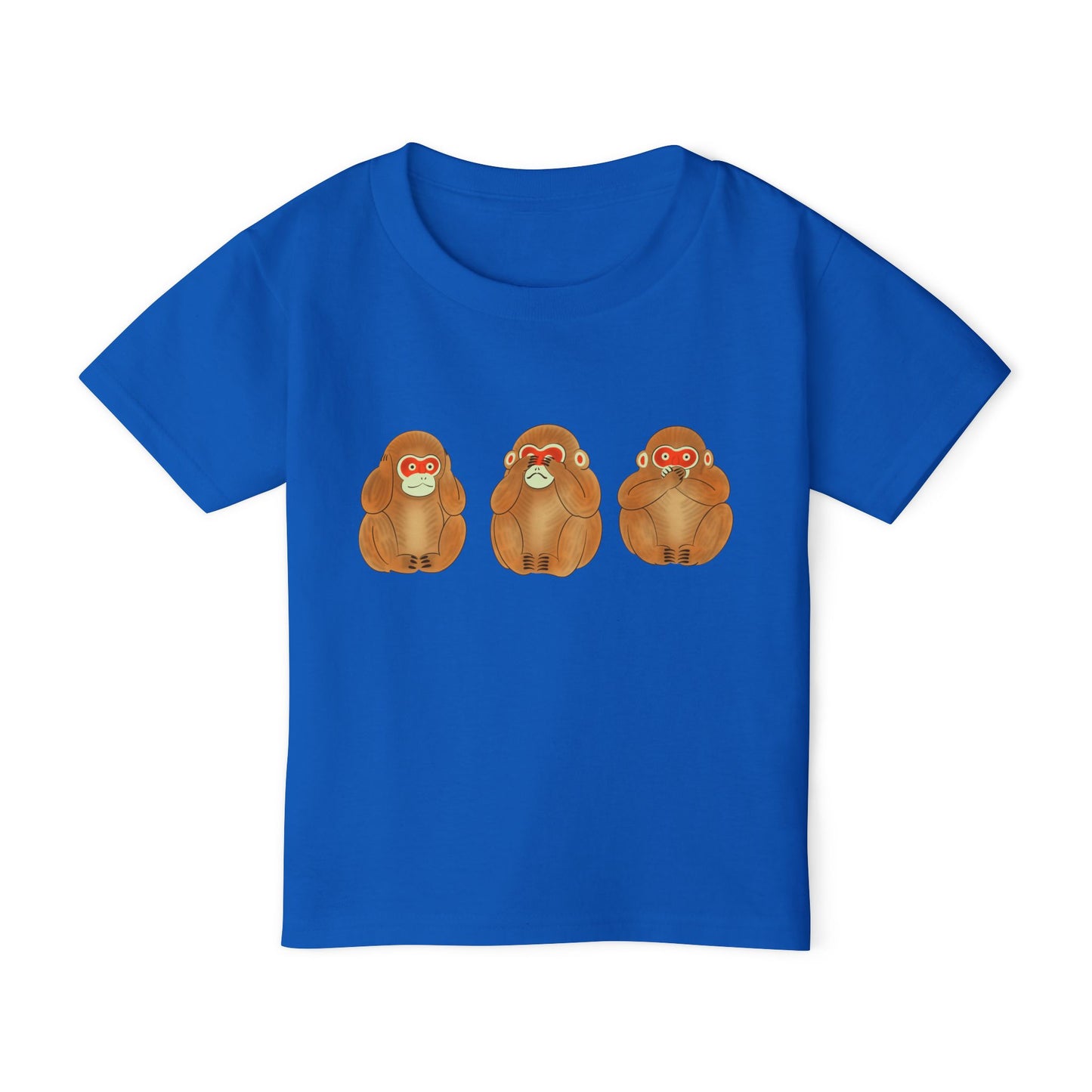 Three Wise Monkeys Fushimi clay doll Toddler TShirt | Three Wise Monkeys