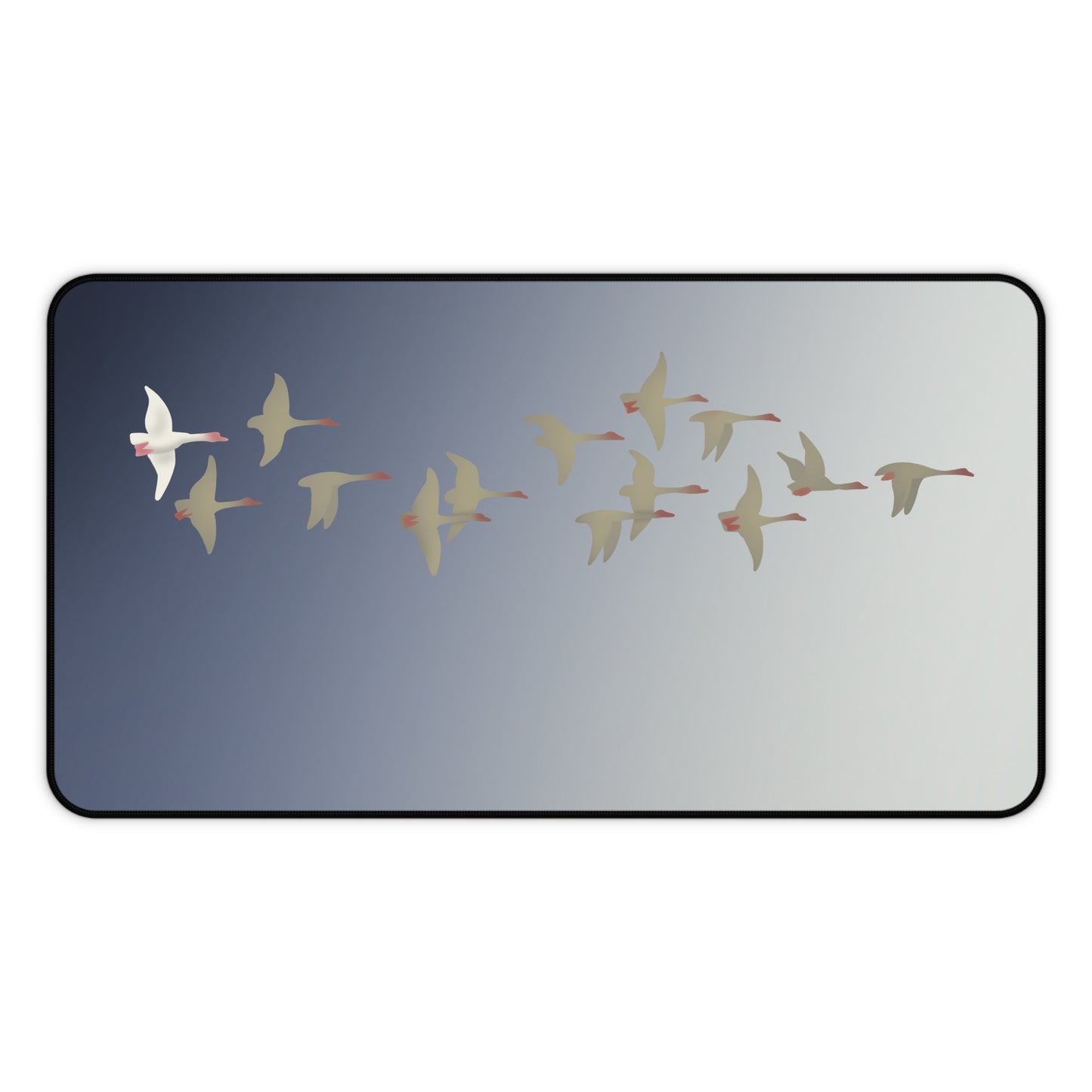 Elegant Migrating Birds Desk Mat