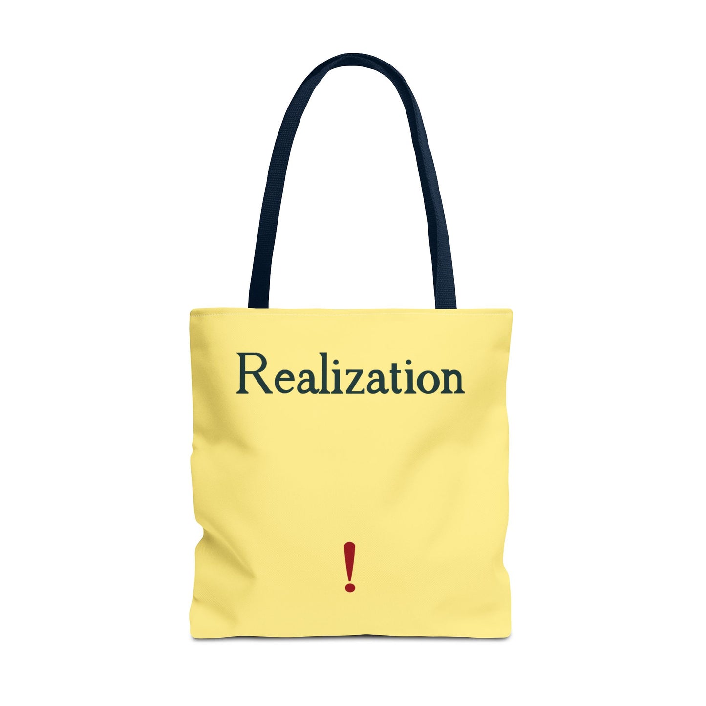 Realization Exclamation Tote Bag — Yellow AOP Everyday Carry