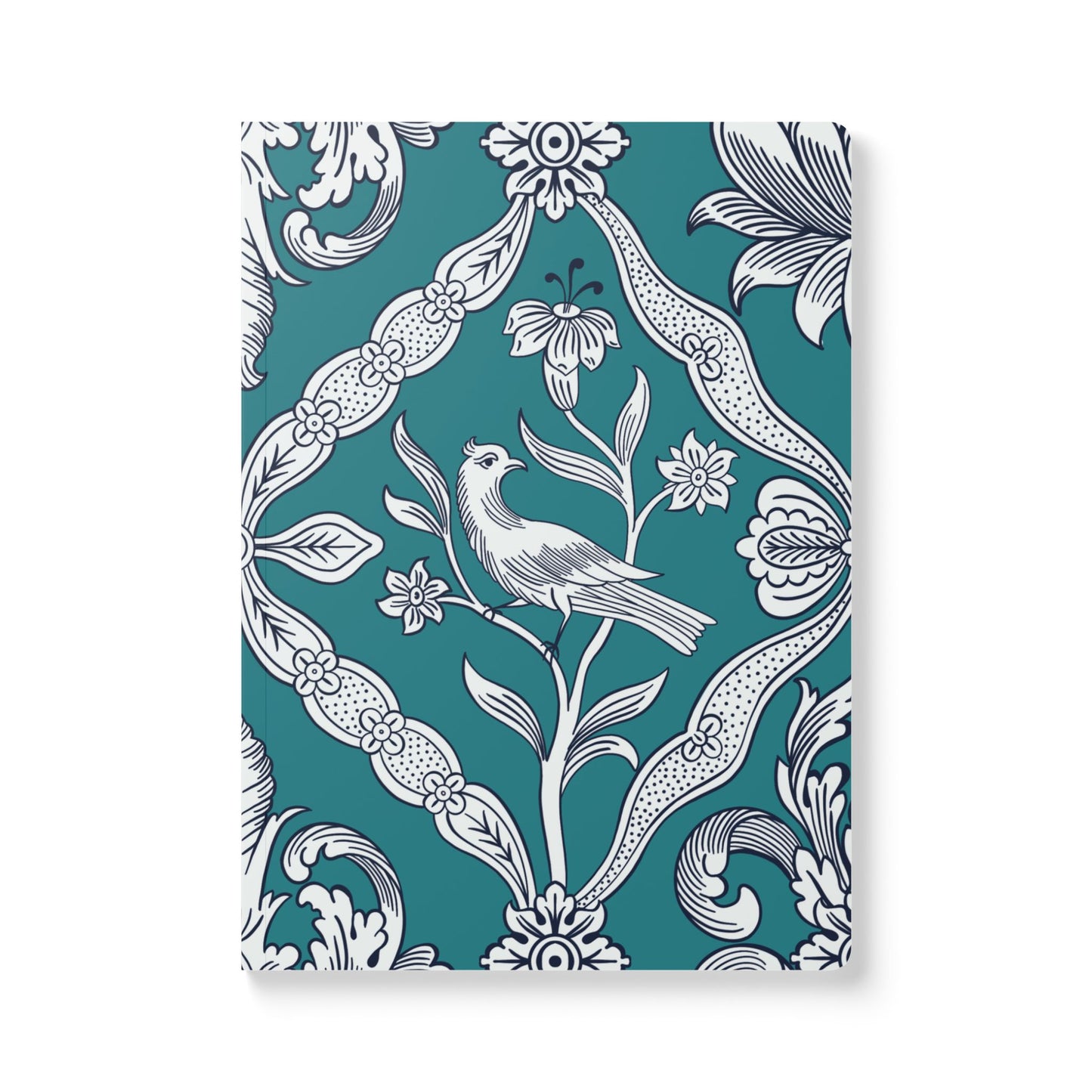 Vintage Floral w/birds Softcover Journal