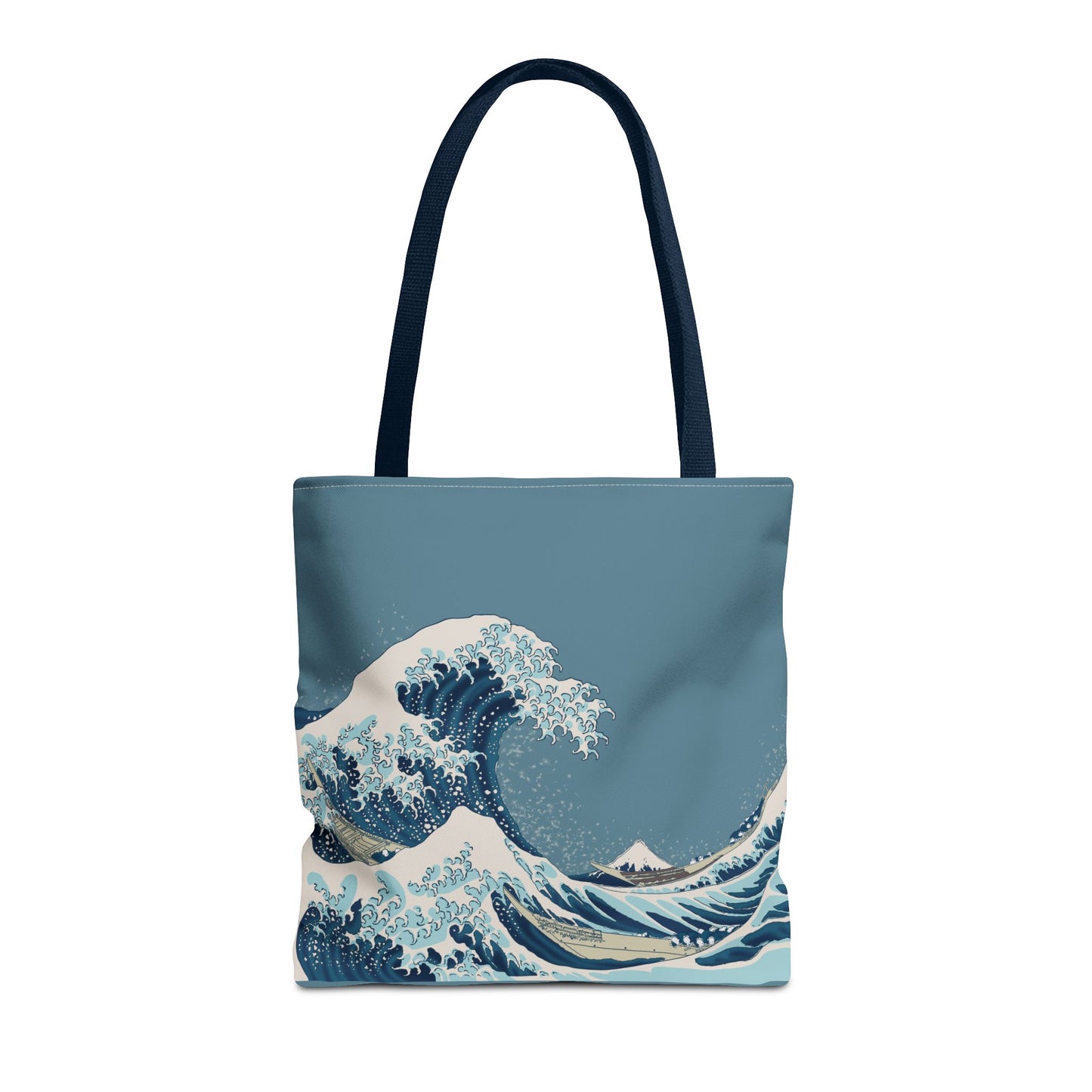 Hokusai Great Wave Tote Bag — Japanese Wave Print All-Over Canvas Beach & Market Tote