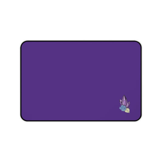 Elegant Purple Crystal Desk Mat