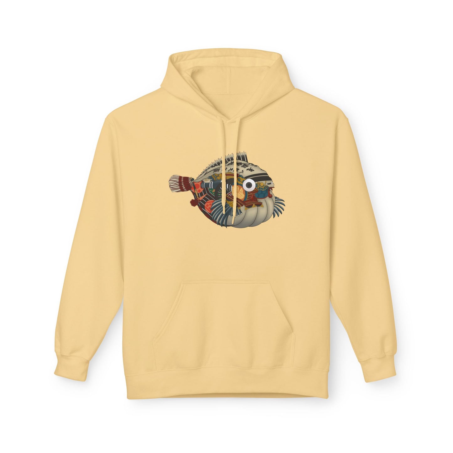 Pufferfish Art Hoodie — Colorful Japanese Fish Graphic Pullover