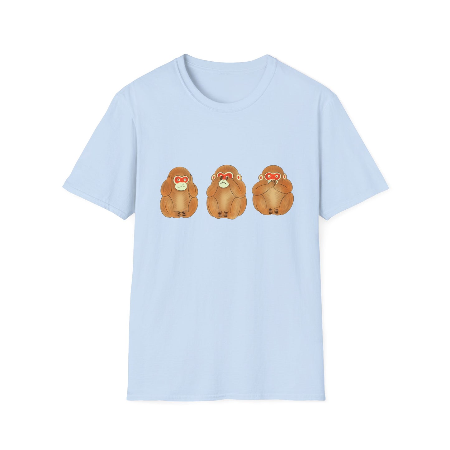 Three Wise Monkeys Fushimi clay doll Tshirt | Three Wise MonkeysGraphic Tee