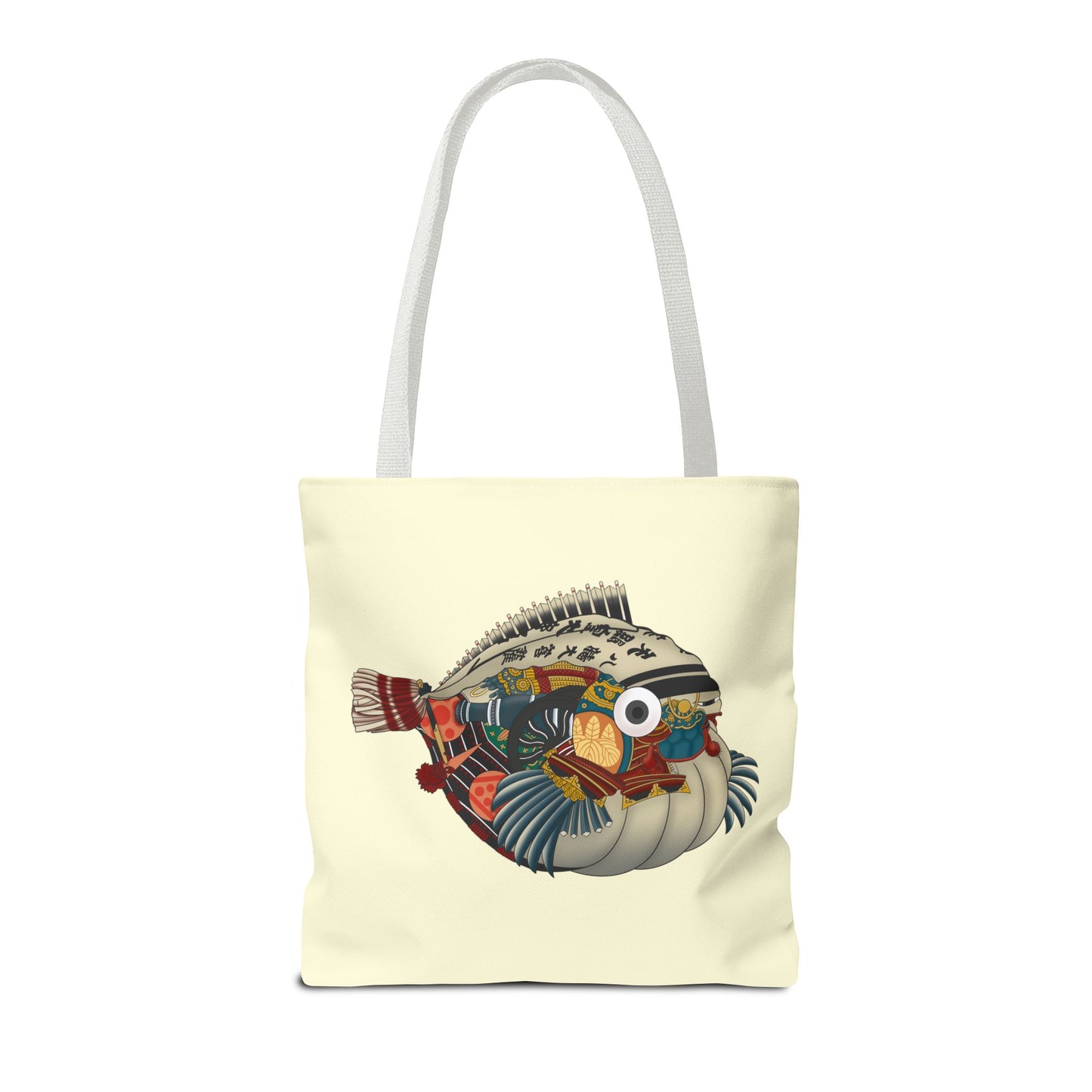 Puffer Fish Japanese Art Tote Bag — Colorful Japanese-Inspired Marine Illustration