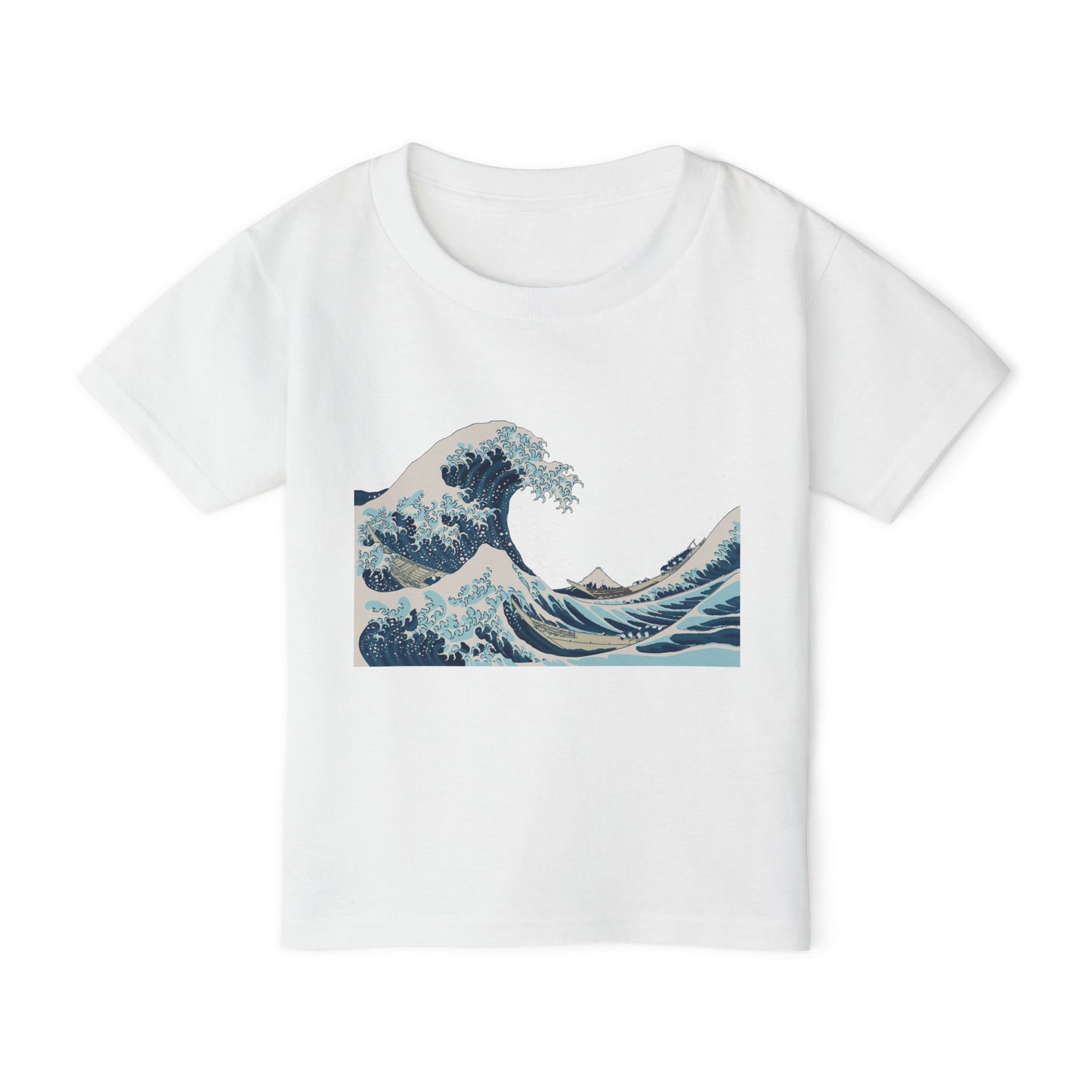 Hokusai Japanese Great Wave Toddler T-Shirt — 'Great Wave' Classic Ocean Art Tee