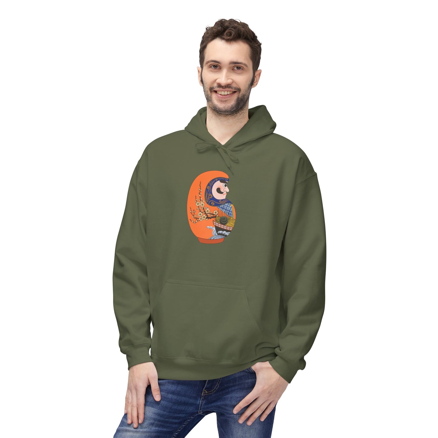 Daruma doll Hoodie - Treasure Ship (Takarabune)