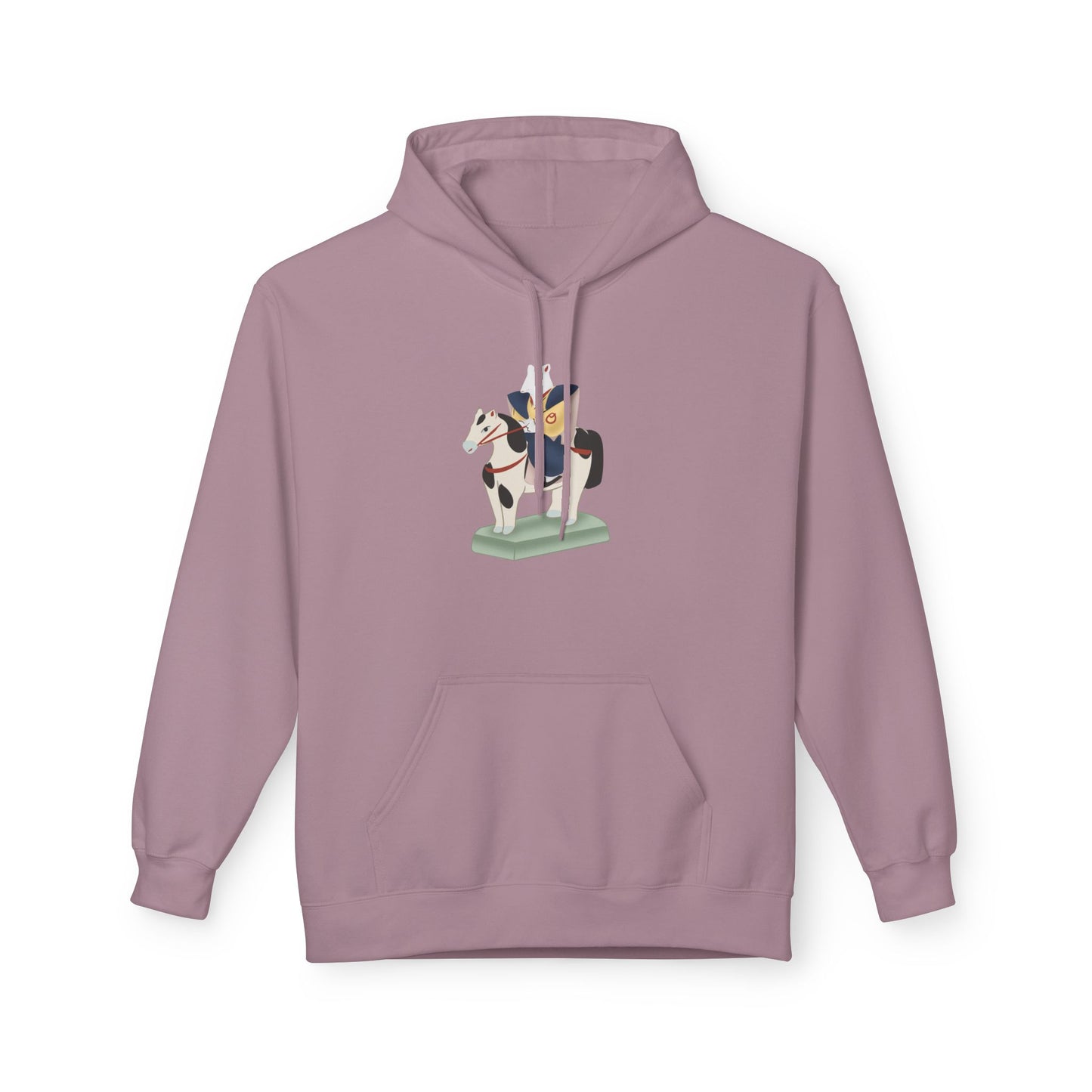 Miharu-goma Horse Hoodie — Traditional Japanese Toy Horse Graphic Sweatshirt