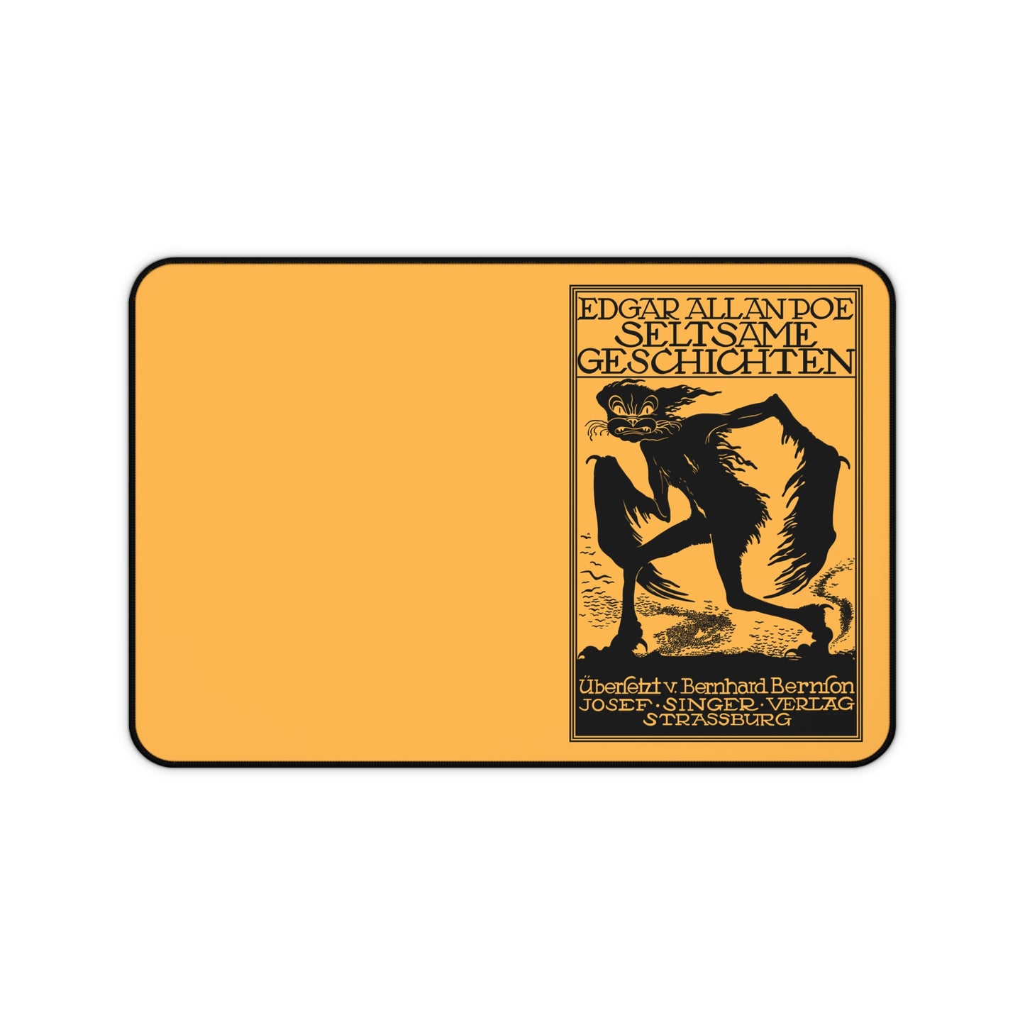 Edgar Allan Poe Vintage Book Cover Desk Mat