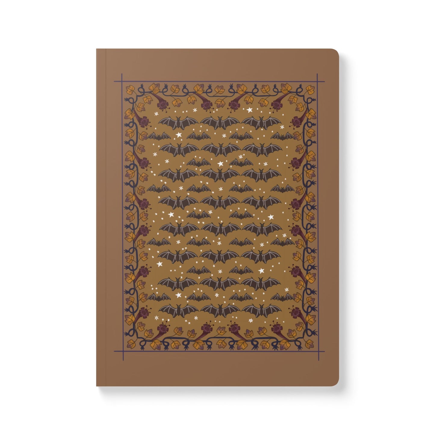 Elegant Bat-Themed Softcover Journal
