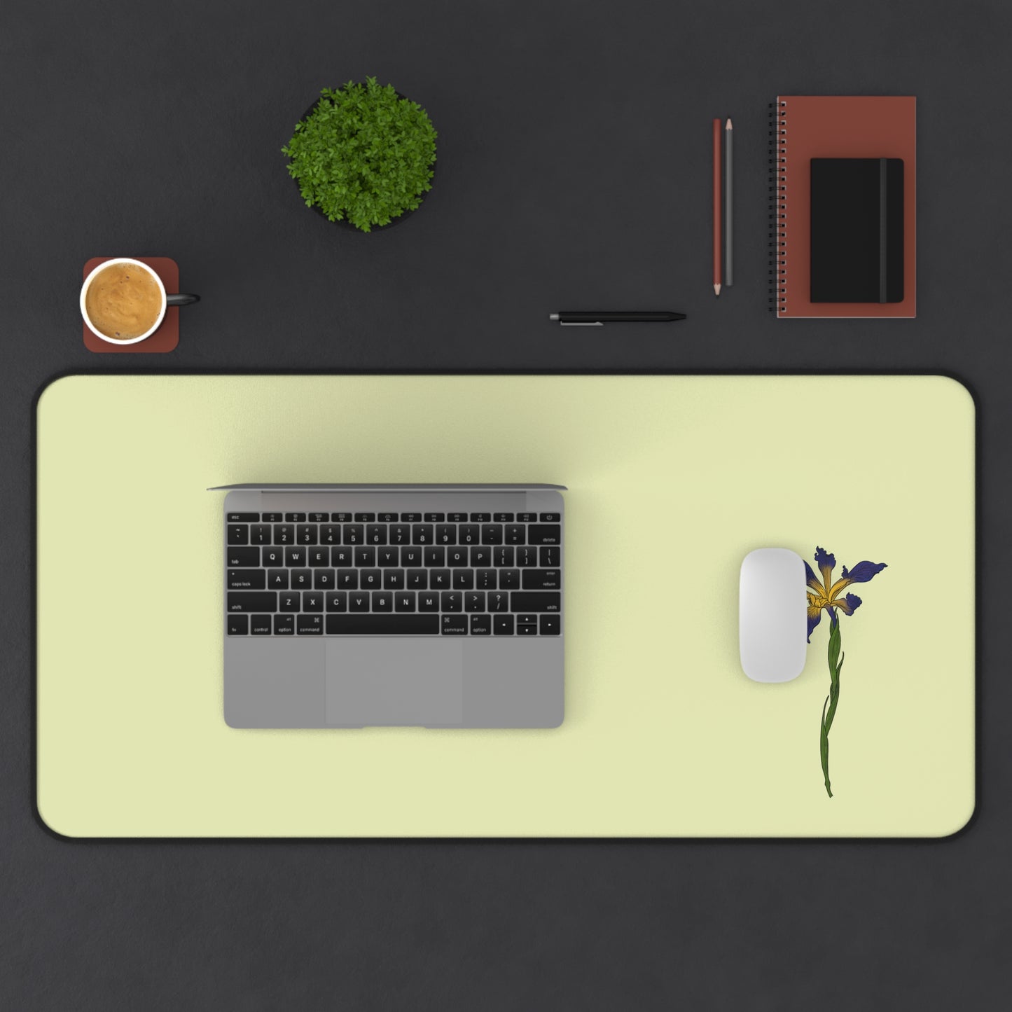 Elegant Floral Desk Mat