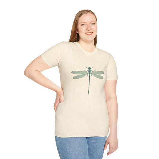 Green Dragonfly Graphic T-Shirt — Minimal Nature Tee