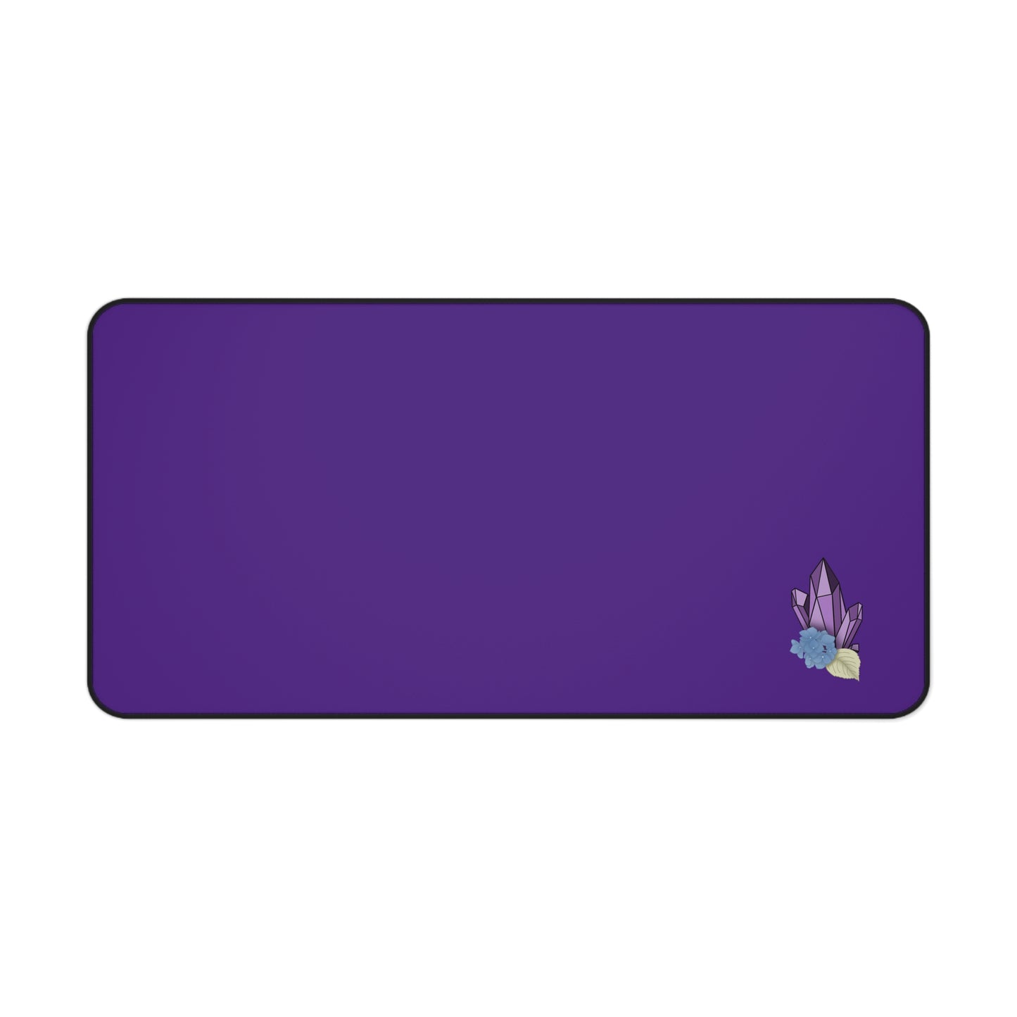 Elegant Purple Crystal Desk Mat