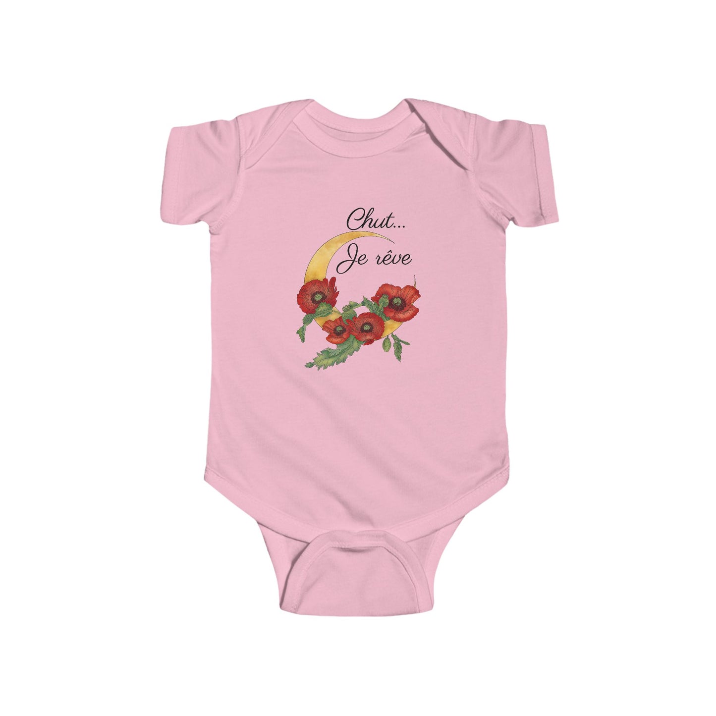 "Chut... Je rêve" French Script Baby Onesie