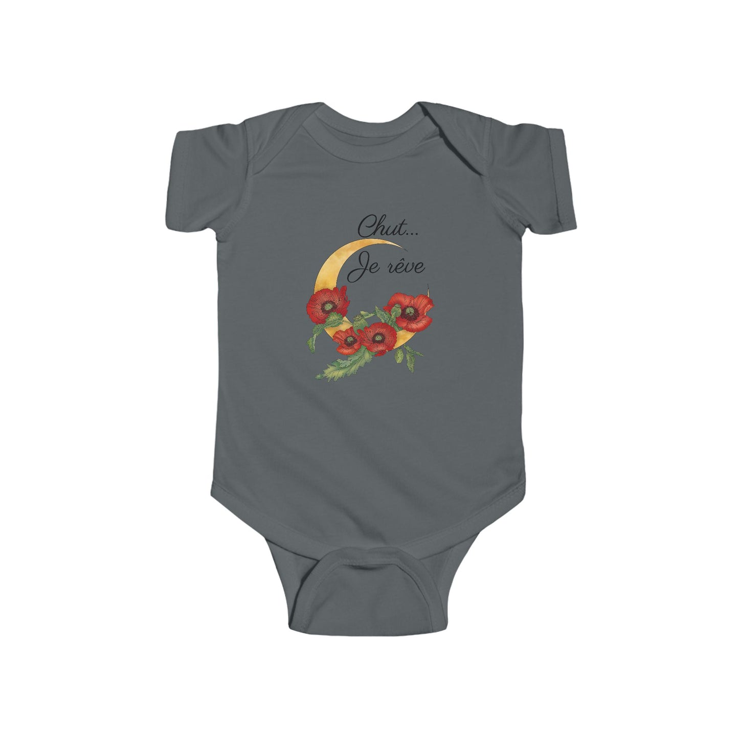 "Chut... Je rêve" French Script Baby Onesie
