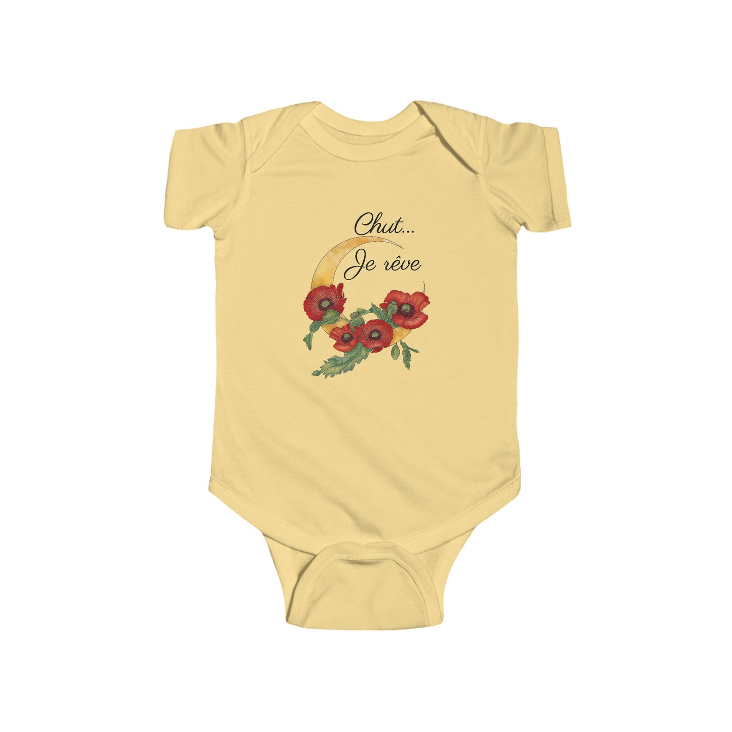 "Chut... Je rêve" French Script Baby Onesie
