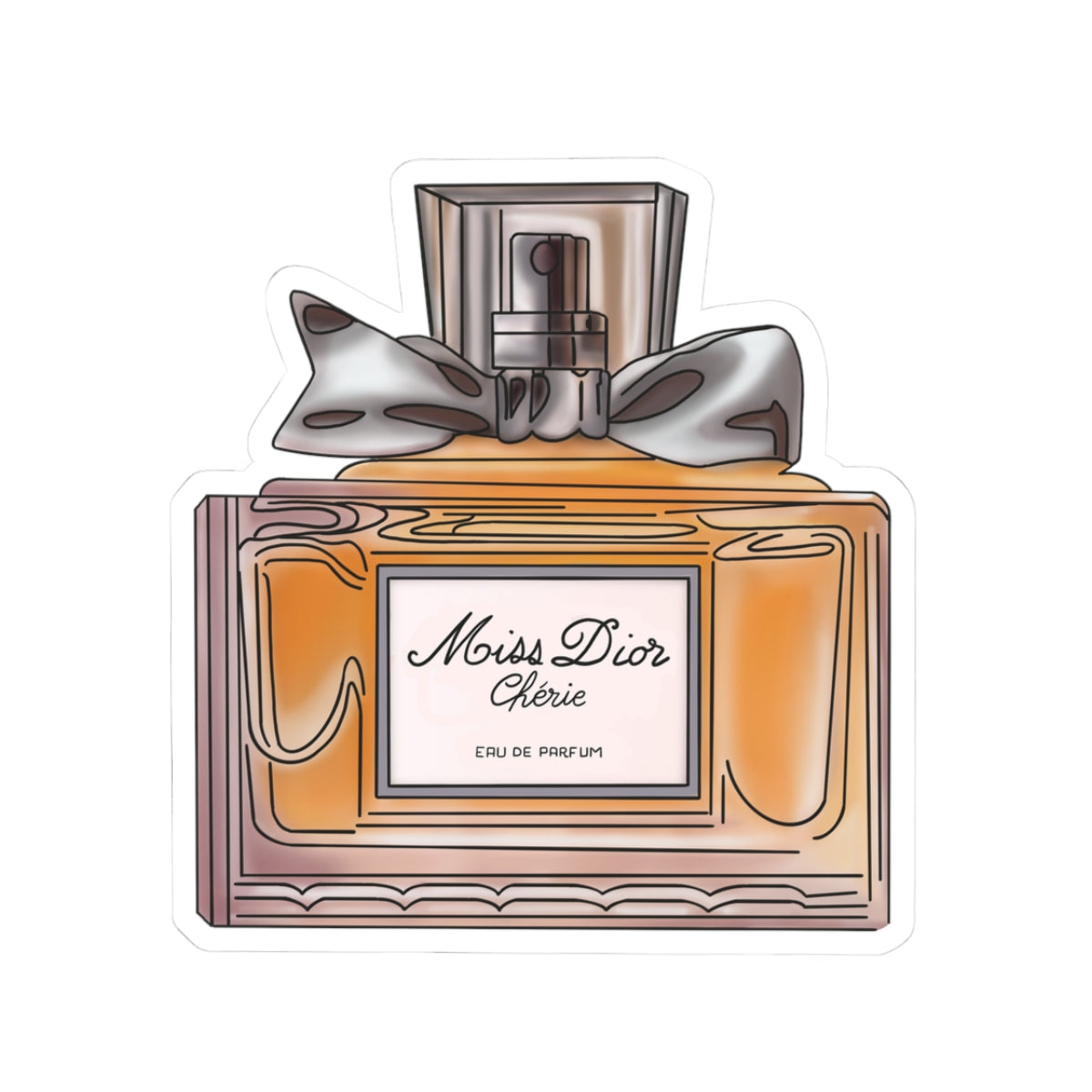 Miss Dior Perfume Bottle Sticker