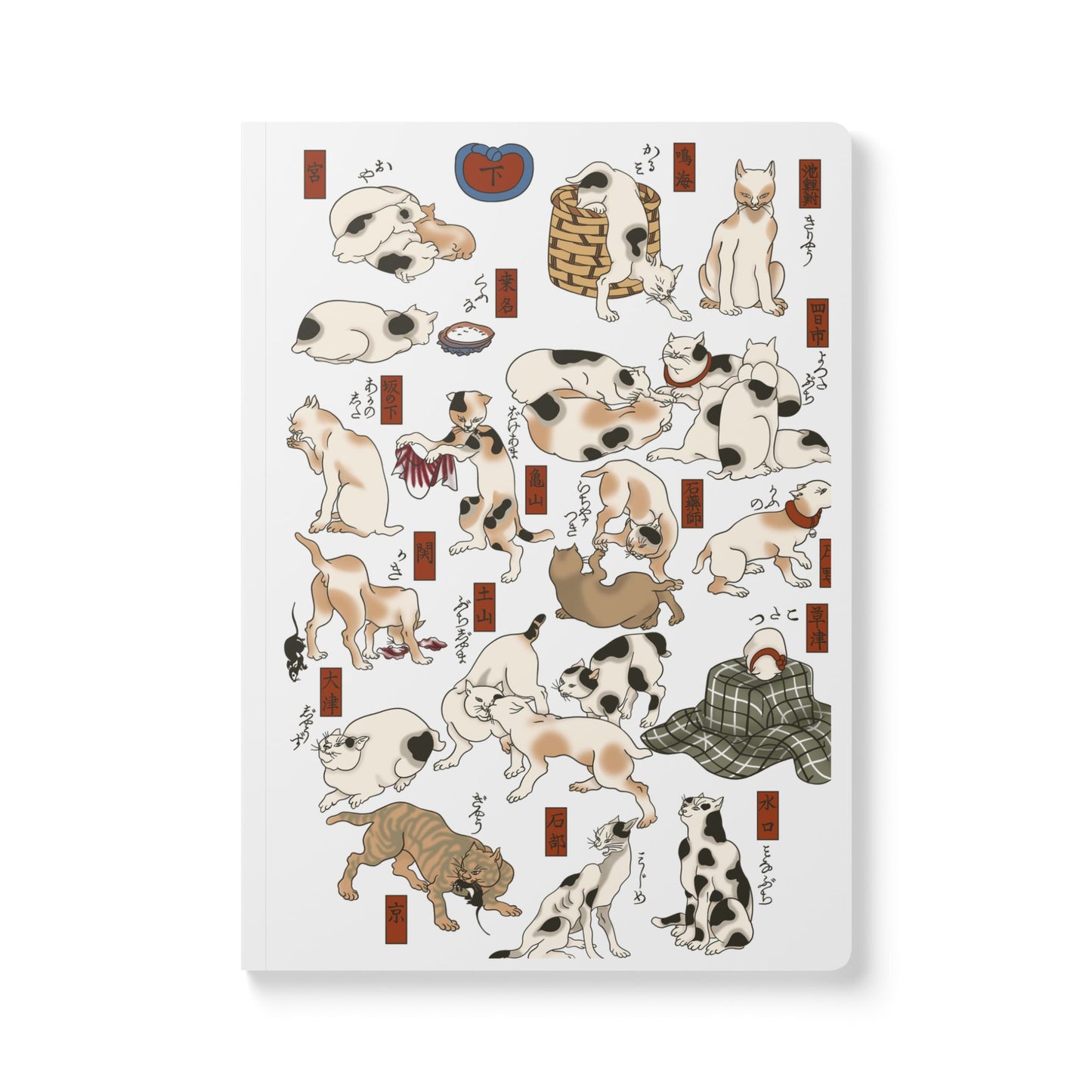 Utagawa Kuniyoshi Cat-Themed Softcover Journal