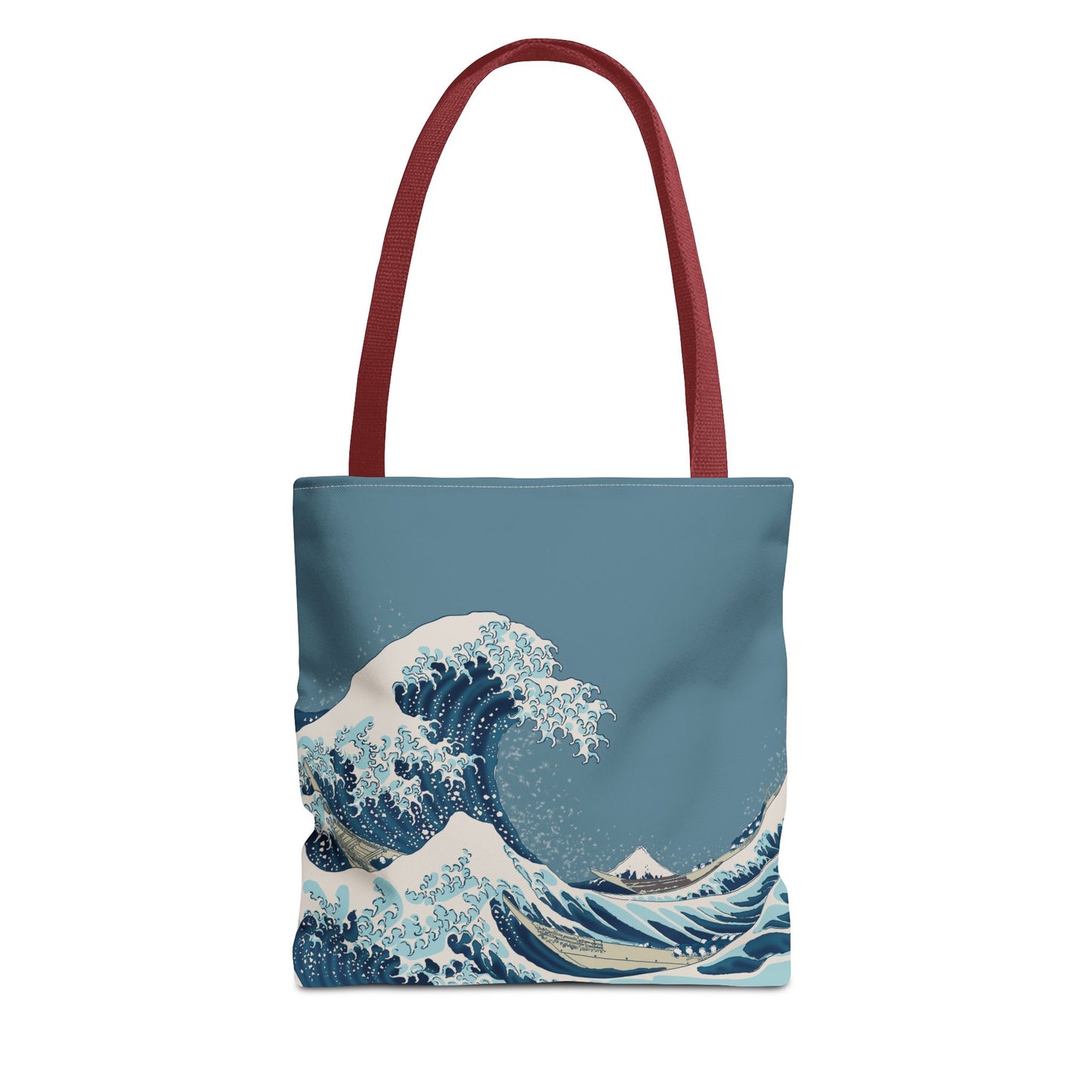 Hokusai Great Wave Tote Bag — Japanese Wave Print All-Over Canvas Beach & Market Tote