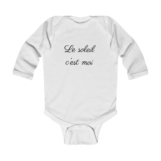Infant Long Sleeve Bodysuit - 'Le soleil c'est moi' (I am the Sun)