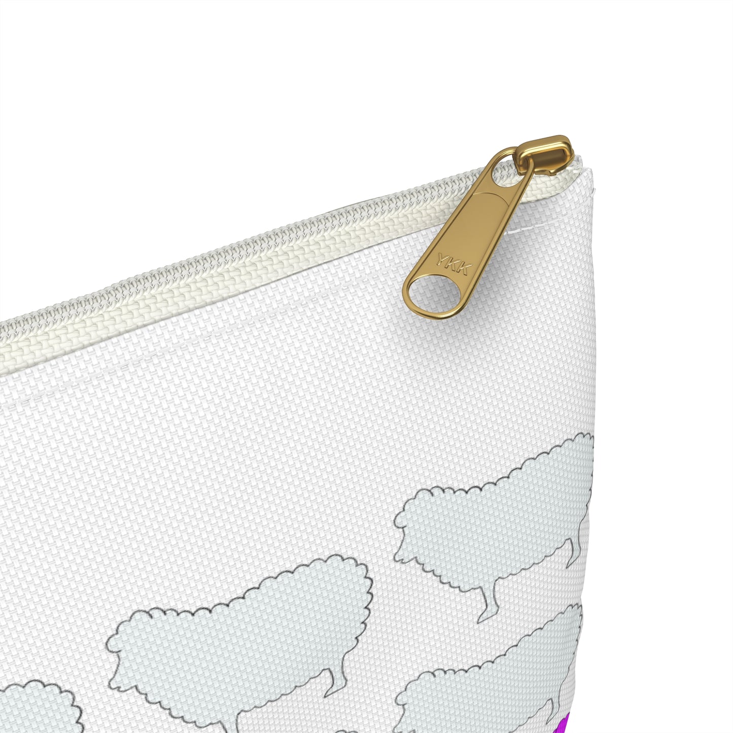 Rainbow Sheep Accessory Pouch, Fun Makeup Bag, Colorful Cosmetic Organizer, Gift for Animal Lovers, Cute Small Purse