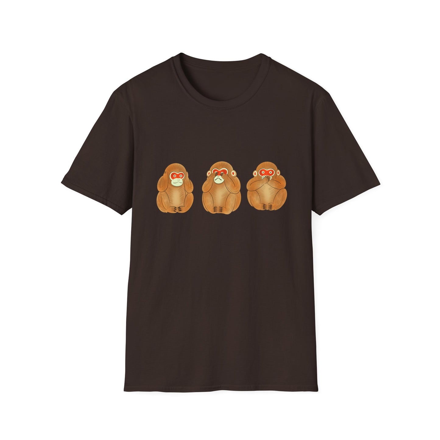 Three Wise Monkeys Fushimi clay doll Tshirt | Three Wise MonkeysGraphic Tee