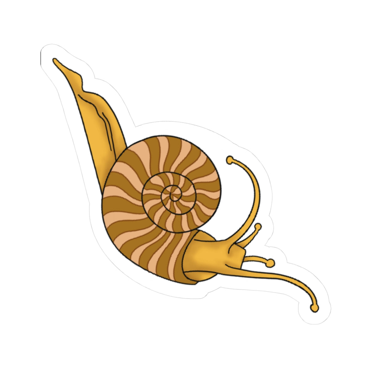Golden Snail Sticker