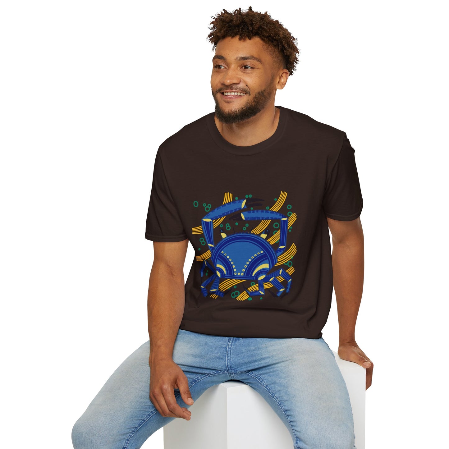 "Le Crabe" illustration by Mathurin Méheut TShirt — Coastal Sea Graphic Tees