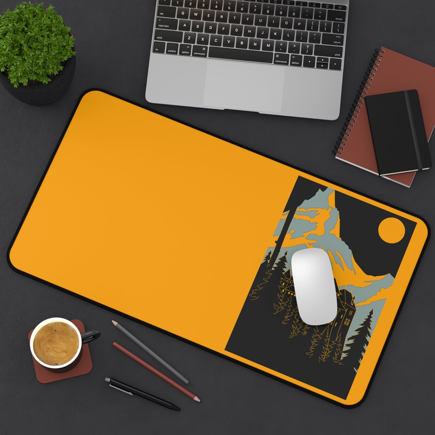 Mountain Landscape Desk Mat - Vibrant and Functional Office Decor