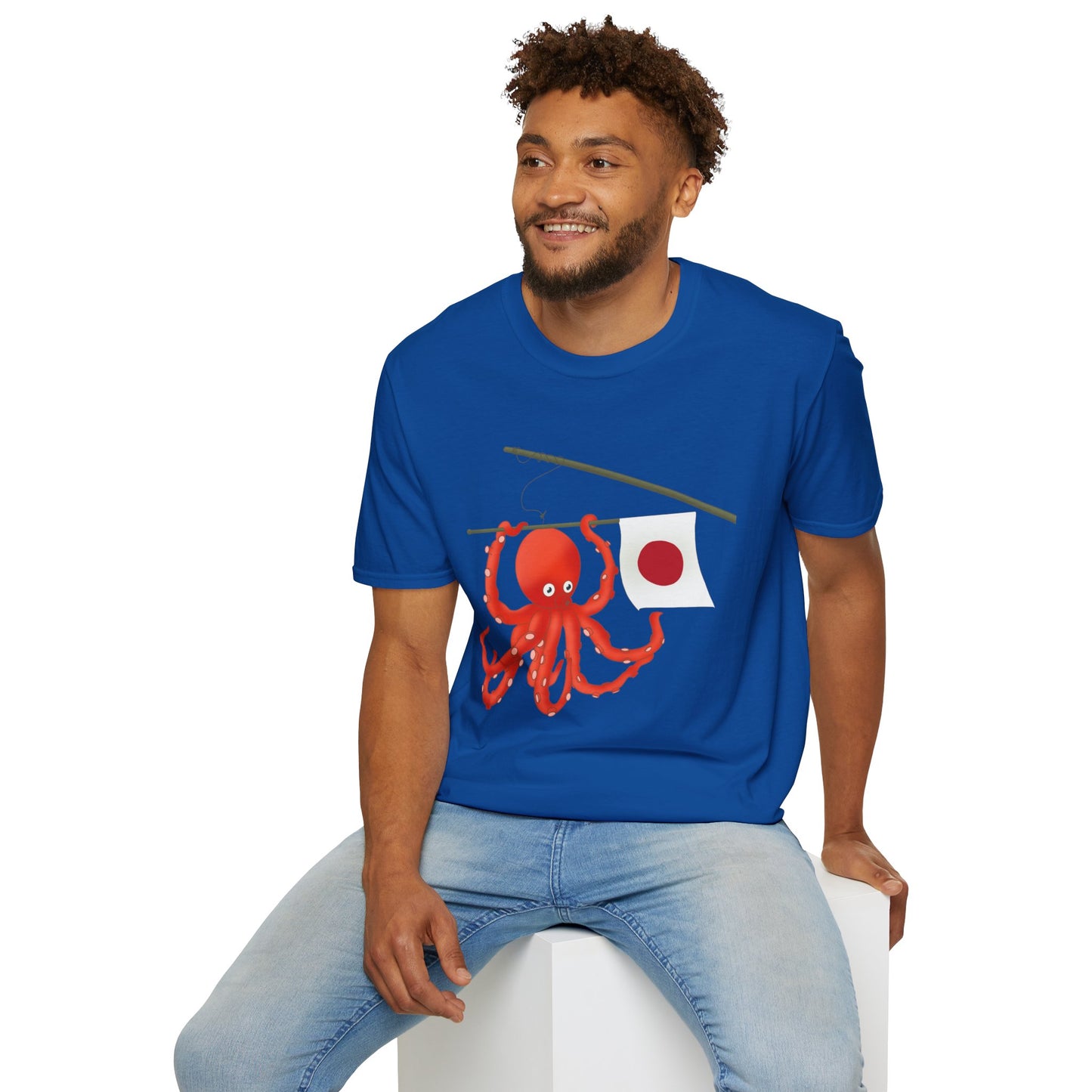 "Tako" Japanese Octopus Tshirt — Cute Red Octopus Graphic Tees