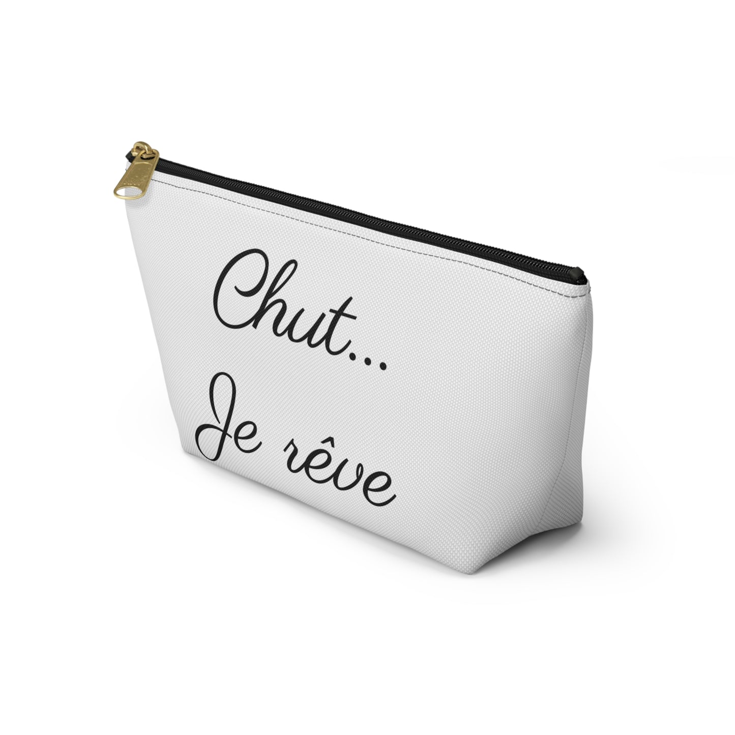 Chic Quote Accessory Pouch"Chut je rêve" (Sshhh I am dreaming)